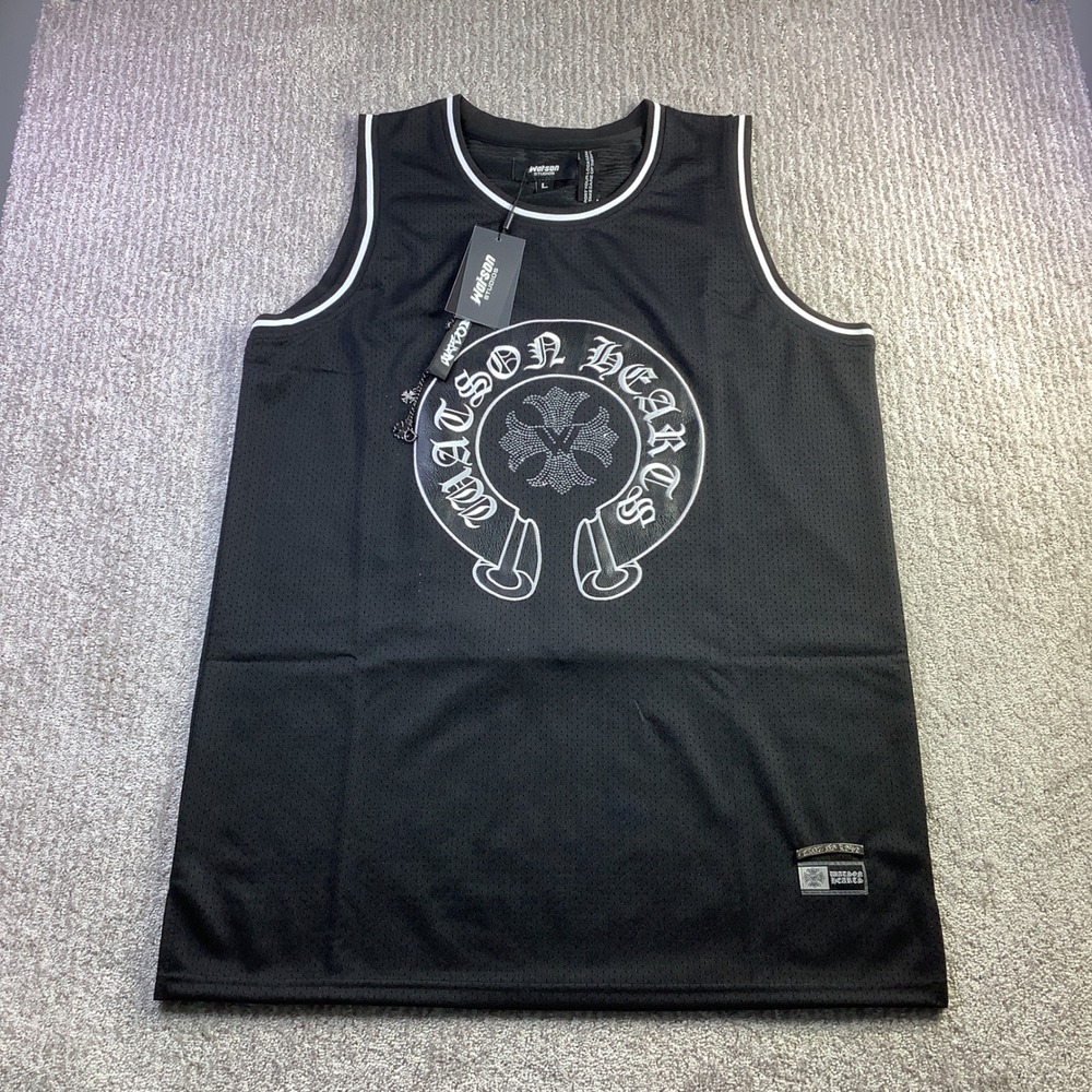 Watson Studios Chrome Aint No Love Basketball Jersey Black Mens Size Large NWT